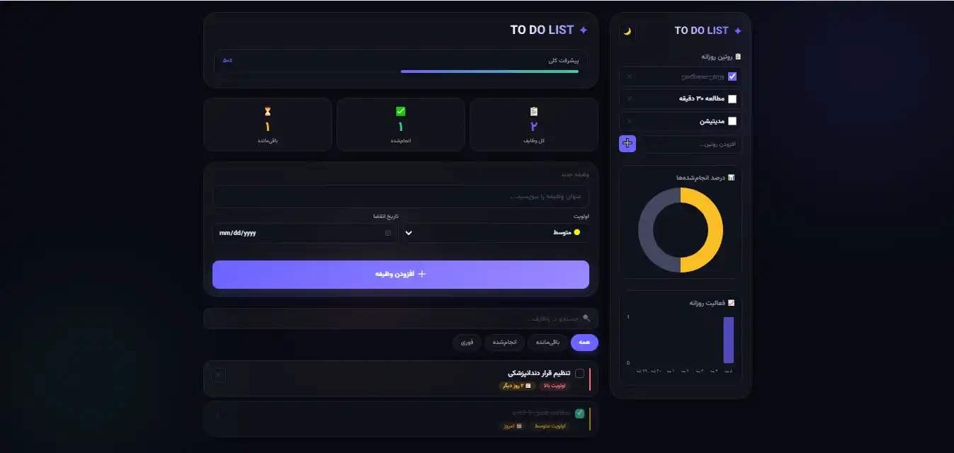 To-Do List project screenshot